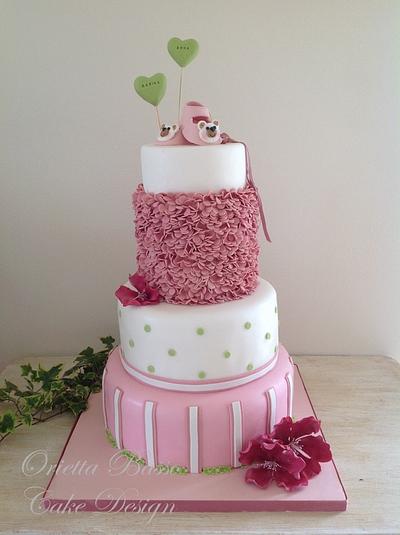 Christening for Anna and Martina  - Cake by Orietta Basso