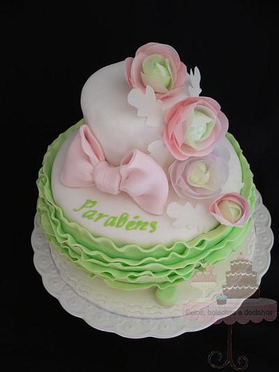 Ranunculus  cake - Cake by BBD
