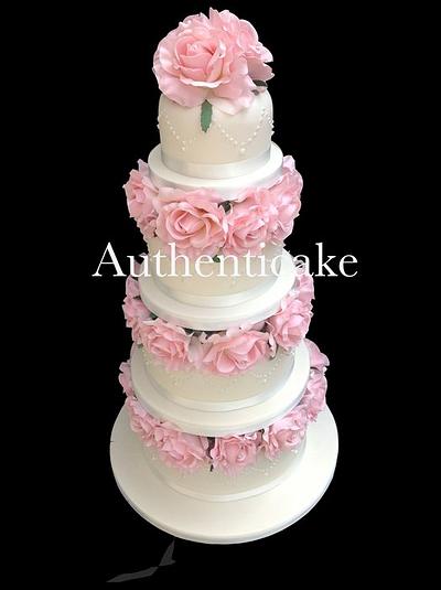One of last week's wedding cakes @ authenticake  - Cake by Ange Cliffe