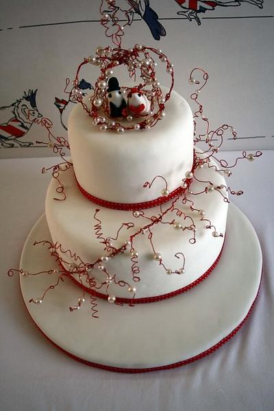 Winter Wedding - Cake by PetiteSweet-Cake Boutique
