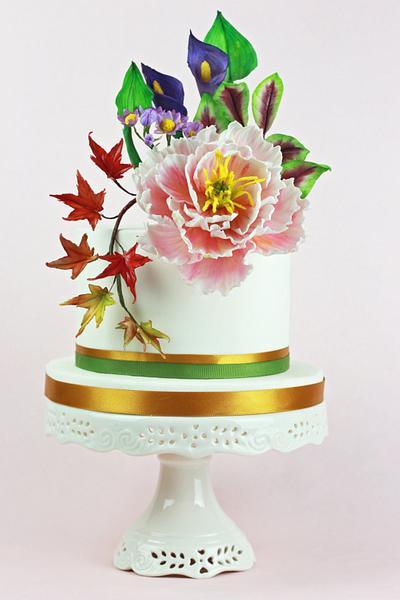 Bouquet Peonia - Cake by Ivan Zavala 