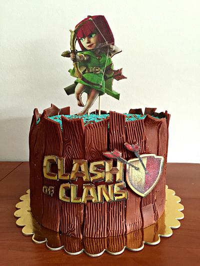 Clash of Clans Cake - Cake by Bela Bakes by Isabel García 