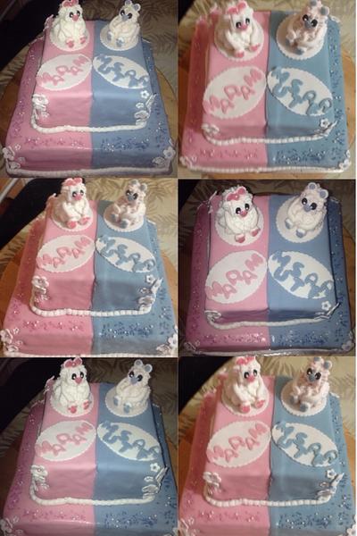 Boy & girl Birthday cake - Cake by helenfawaz91