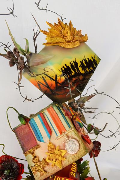  ANZAC day 100 yrs on  commemorative cake collaboration - Cake by Shayne Greenman