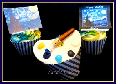 Starry Night Cupcakes - Cake by Sara