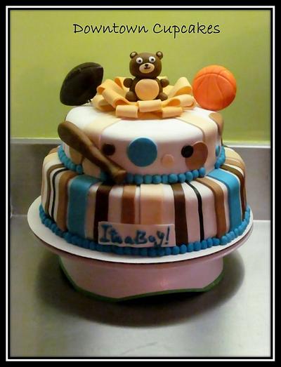 It's a Boy baby shower cake - Cake by CathyC