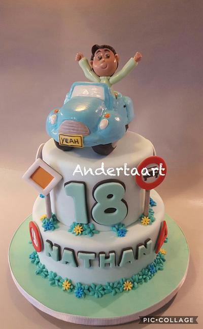 18 and driving - Cake by Anneke van Dam