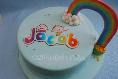 Cloud Babies First Birthday - Cake by Deborah Roberts