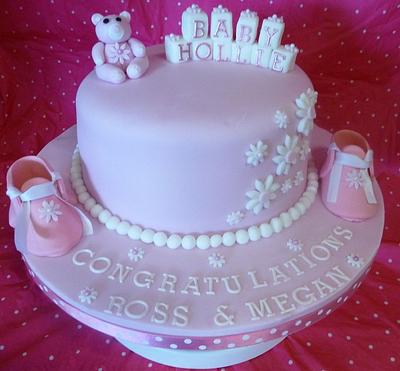 New Baby Girl Cake - Cake by Cakes by Lorna