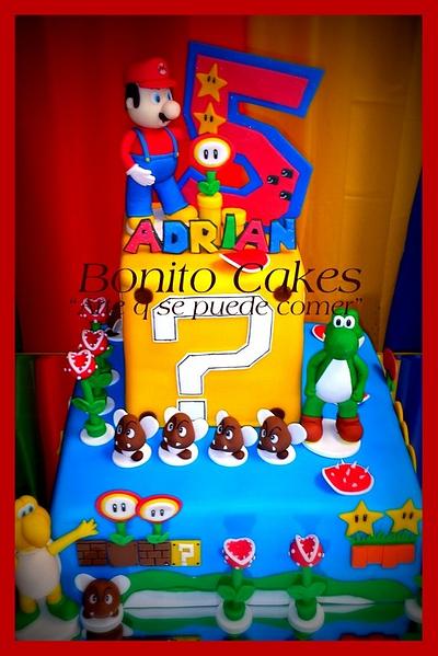 Mario Cake - Cake by Bonito Cakes "Arte q se puede comer"