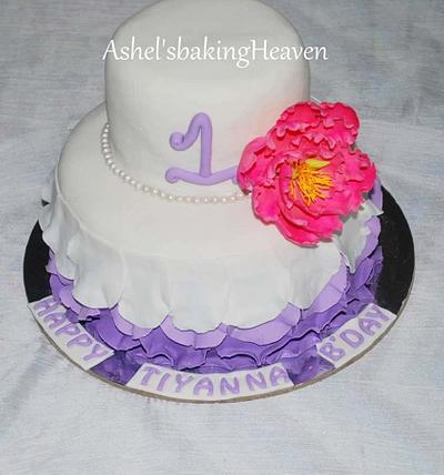The pink peony cake !! - Cake by Ashel sandeep