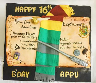 Harrypotter spell book cake - Cake by Sindhu's Eats'n'Treats