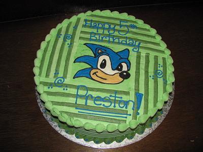 Sonic the Hedgehog - Cake by Lacey Deloli