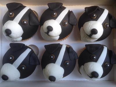 Border collie cupcakes - Cake by For the love of cake (Laylah Moore)