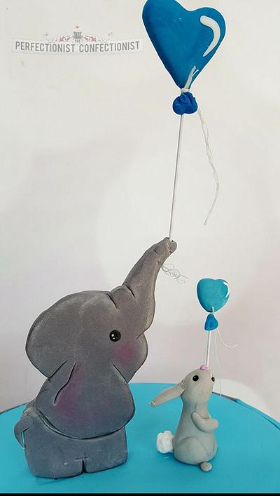 Senan - Elephant Christening Cake - Cake by Niamh Geraghty, Perfectionist Confectionist