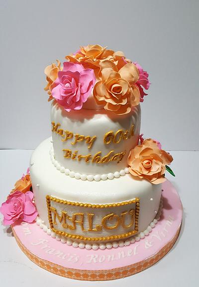Peach & pink  - Cake by Karamelo Cakes & Pastries