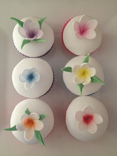 Frangipani Cup Cakes   - Cake by Tammy
