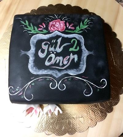 chalkboard cake - Cake by  Sofi's Cake House