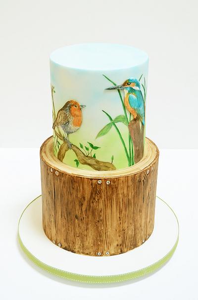 Birdwatching/woodwork tribute - Cake by The Chain Lane Cake Co.