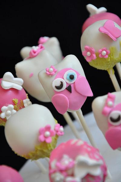 Owl theme cakepops . - Cake by cakeImake 