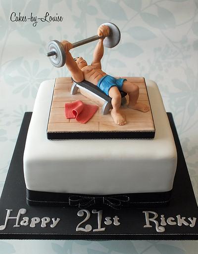 Bodybuilder / Muscle Man - Cake by Louise Jackson Cake Design