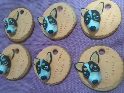 little dog cookies - Cake by Catalina Anghel azúcar'arte