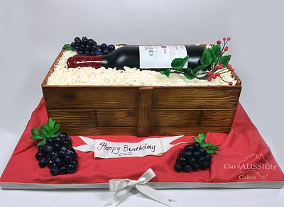 Wine box and bottle cake! - Cake by CuriAUSSIEty  Cakes