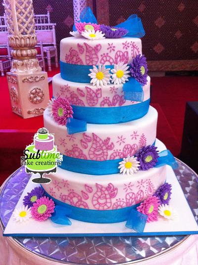 HENNA WEDDING - Cake by Sublime Cake Creations