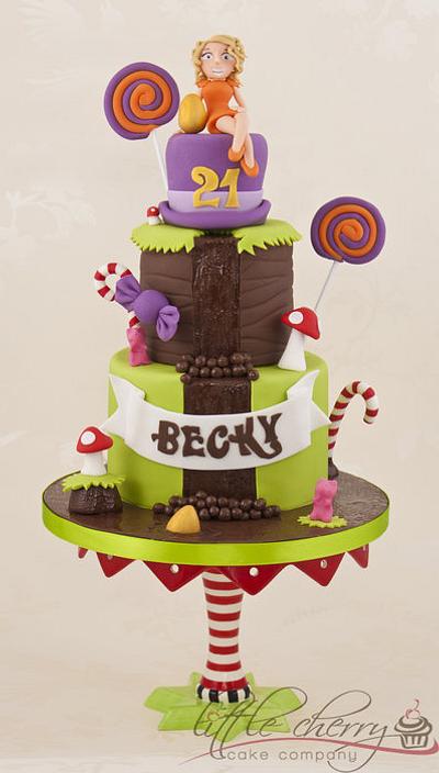 Willy Wonka/Charlie and the Chocolate Factory Cake - Cake by Little Cherry