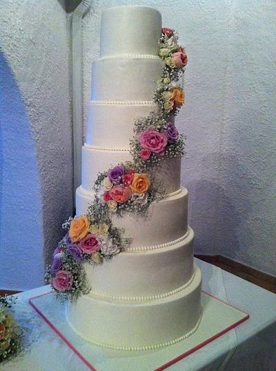 Flowers Wedding Cake - Cake by Margarida Matilde