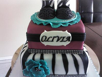 Baby shower cake for girl - Cake by Wanda