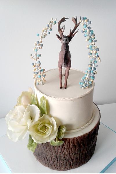Deer cake for Hunters' Ball - Cake by Agnes Havan-tortadecor.hu