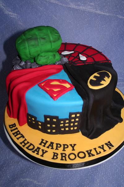 Superheros Cake - Cake by Kingfisher Cakes and Crafts