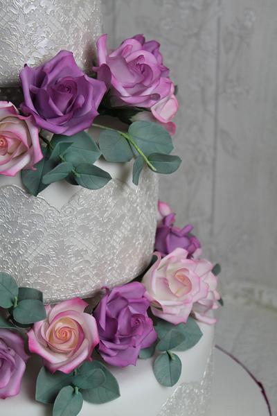 Wedding cake in pastel shades - Cake by Tortenherz