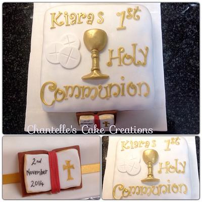 First holy communion - Cake by Chantelle's Cake Creations
