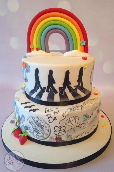 The Beatles Tattoo Cake  - Cake by Kelly Hallett