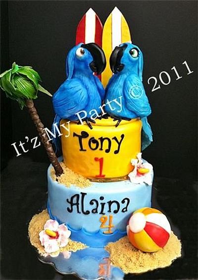 Rio & Pearl Birthday Cake - Cake by It'z My Party Cakery