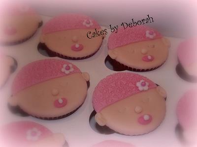 baby face cupcakes - Cake by cakesbydeborah