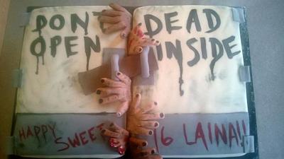 The Walking Dead Party - Cake by Carrie
