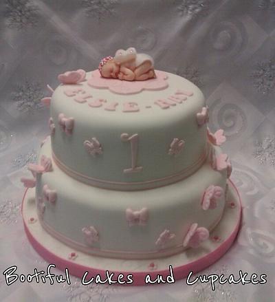 1st birthday two tier - Cake by bootifulcakes