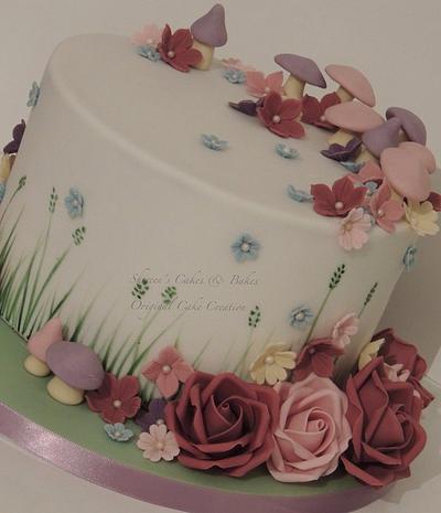Pretty Christening - Cake by Shereen