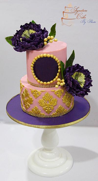 Pink and Violet Love ! - Cake by Signature Cake By Shweta