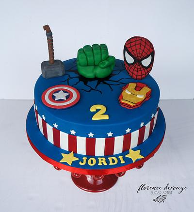 Superheroes cake - Cake by Florence Devouge