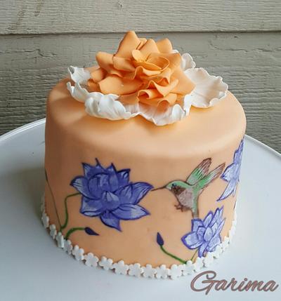 Purple lotus  - Cake by Garima rawat