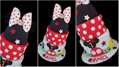 Minnie and Mickey mouse cake - Cake by Veronika