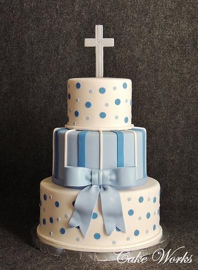 Baby Baptism in Blues - Cake by Alisa Seidling