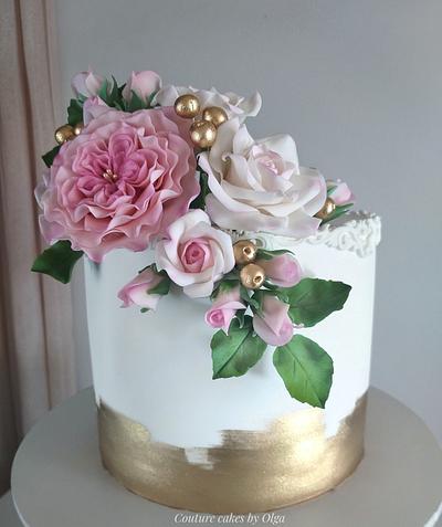 Engagement cake - Cake by Couture cakes by Olga