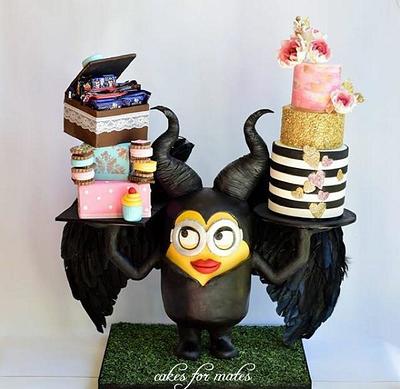 Maleficent-Minion cake - Cake by Cakes for mates