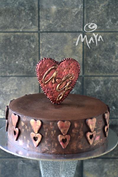 Monogram Anniversary cake - Cake by Abha Kohli