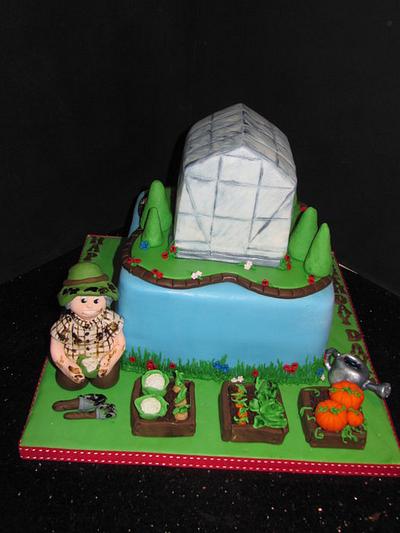Greenhouse gardening cake  - Cake by d and k creative cakes